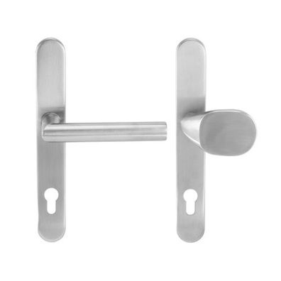 Spitzer Profiltür Wechselgarnitur Langschildgarnitur PZ 92 mm Edelstahl matt