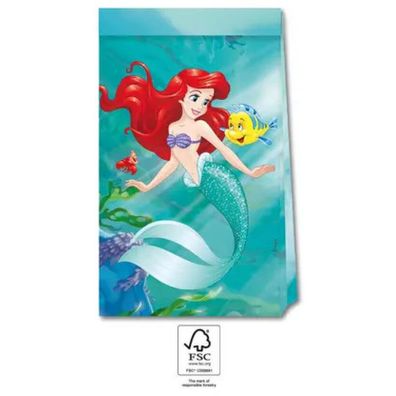 Disney Prinzessin Ariel Curious Papiertüte 4 Stk FSC