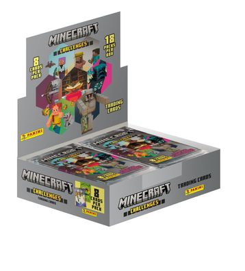 Panini Minecraft Trading Card 4 Challenges 18er Display Sammelkarten Kartenspiel