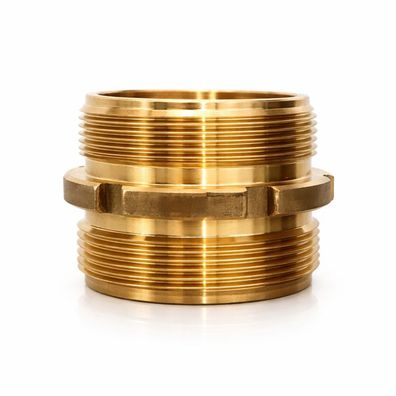 Doppelnippel BSPP AG/AG flachdichtend aus Messing - ½" bis 4" / (Größe) 4" - 4"