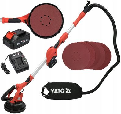 Akku Trockenbauschleifer, Langhalsschleifer 18V, 215mm, (1xAkku 4Ah)