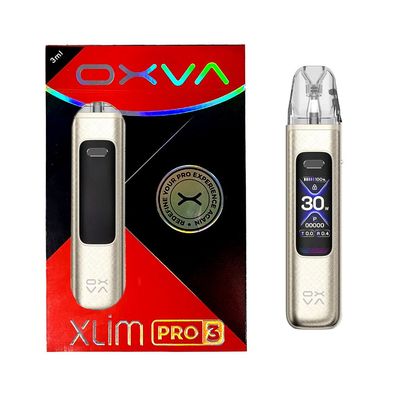 OXVA Xlim Pro 3 Titanium Silk E-Zigarette, befüllbares Pod-System