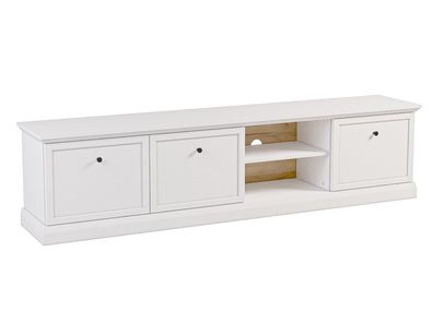 AX LIVING Lowboard TV Levantos RTV - 206 cm breit, Weiß Opal