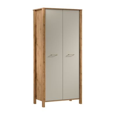 AX LIVING Begehbarer Kleiderschrank Iseonia S2T, Eiche Wotan & Beige