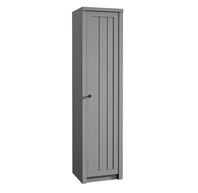 AX LIVING Kleider Schrank Palmano S1D - 50 cm breit, Stilvoll Grau