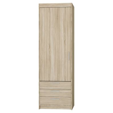 AX LIVING Schlafzimmer Schrank Storicos 1T3S Sonoma Eiche 59,9cm breit