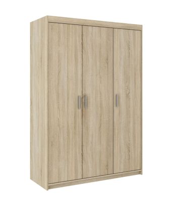 AX LIVING Storicos 3T 3 türig Kleiderschrank Sonoma 133 cm breit