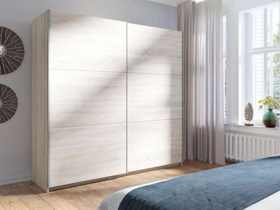 AX LIVING Sonoma Eiche 200 cm - Adelna mit Schiebetüren modern