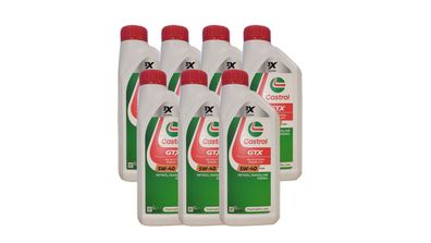 Castrol GTX 5W-40 A3/ B4 MB 229.3 VW 502 00/ 505 00 7x1 Liter Motoröl