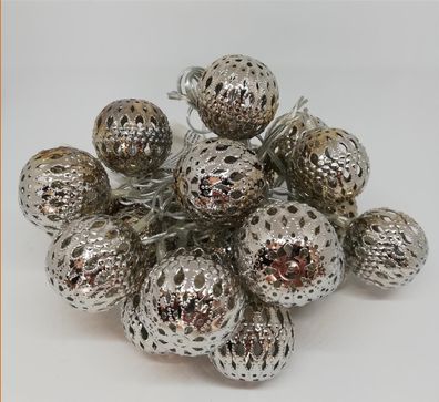 Formano Lichterkette180 20Kugeln silb. 634641