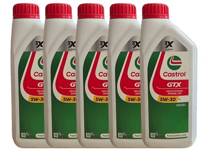 Castrol GTX 5W-30 C4 5x1 Liter RN 0720 MB 226.51 Motoröl