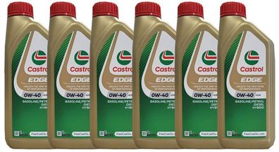 Castrol Edge 0W-40 6x1 Liter VW 502 00/ 505 00 MB-229.3/ 229.5 Porsche A40 Motoröl