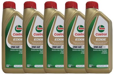 Castrol Edge 0W-40 5x1 Liter VW 502 00/ 505 00 MB-229.3/ 229.5 Porsche A40 Motoröl