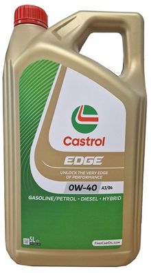 Castrol Edge 0W-40 1x5 Liter VW 502 00/ 505 00 MB-229.3/ 229.5 Porsche A40 Motoröl