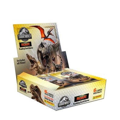 Jurassic World Roar! Trading Cards 24er Display Sammelkarten Dino Dinosaurier