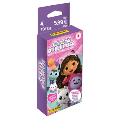 Panini Gabby's Dollhouse - Time for a Meow-Zing fun Trading Cards - Eco-Blister