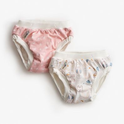 Imse Vimse Trainers Windel training pants Pink Dots/White Teddy Doppelpa