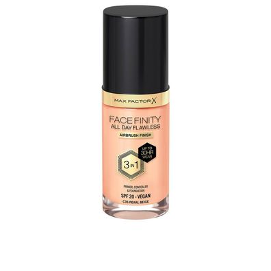 Max Factor Facefinity 3in1 Primer, Concealer y Foundation 35-Pearl Beige 30ml