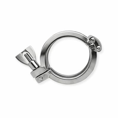 Doppelgelenk-Verschlussklammer aus Edelstahl für CLAMP-Kupplung - bis 25 bar / (für