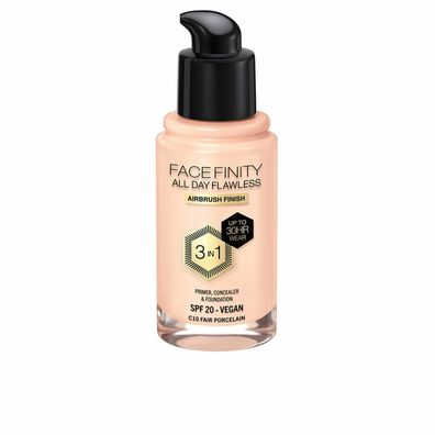 Max Factor Facefinity All Day Flawless 3 In 1 Foundation C10-Fair Porcelain 30ml