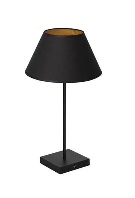 Tischleuchte mit USB-Anschluss 1xE27/60W/230V schwarz