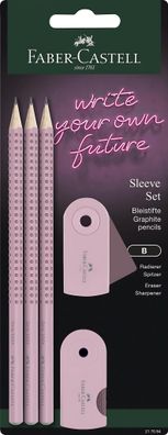 Faber Castell Bleistift Grip 2001 B rose shadows Rad+Spitzer