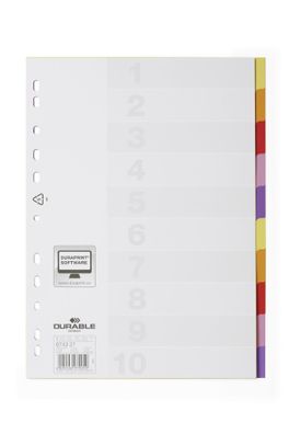 Durable Register A4 10-tlg bunt Varicolor
