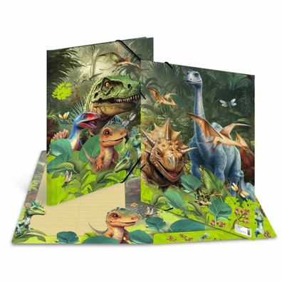 Herma Sammelmappe Eckspanner Karton A3 Dino World