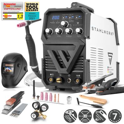 Stahlwerk Kombi Schweißgerät AC/DC WIG 200 ST IGBT Vollausstattung 200 Ampere