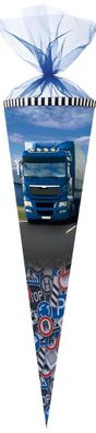 Nestler Schultüte Organza 70 cm rund Trucks on the Road