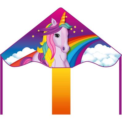 Ecoline Kinderdrachen Simple Flyer Unicorn 85 cm