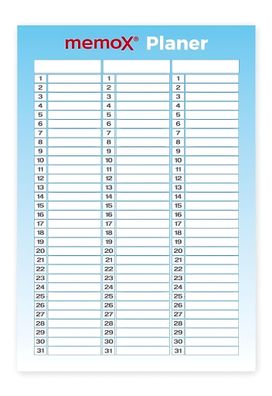 Pantaplast elektrostatisch haftende Planungstafel 3x 1-31