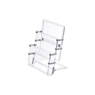 Pantaplast Tisch-Prospektständer A5 mit 2-Fächern hintereinander