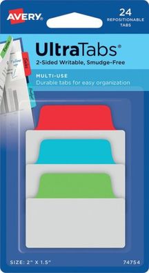 Haftstreifen UltraTabs Klas 50,8 x 38 mm, 1 Pack = 24 Haftstreifen,