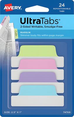 Haftstreifen UltraTabs Past 63,5 x 25 mm, 1 Pack = 24 Haftstreifen,