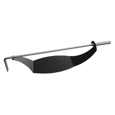 Kaminbesteck Ofengarnitur Schürhaken aus Edelstahl Halterung Schwarz