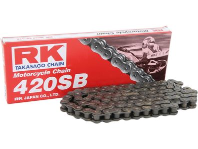 RK Kette "420SB" (1/2 x 1/4) Standard mit nahtlos 130 Glieder