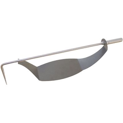 Kaminbesteck Ofengarnitur Schürhaken aus Edelstahl Halterung Anthrazit