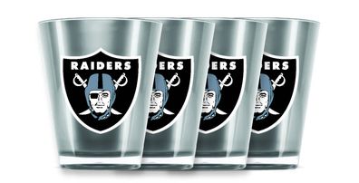 NFL Las Vegas Raiders 4er Set Shot Gläser Schnaps Glas Schnapsglas 4 Stück