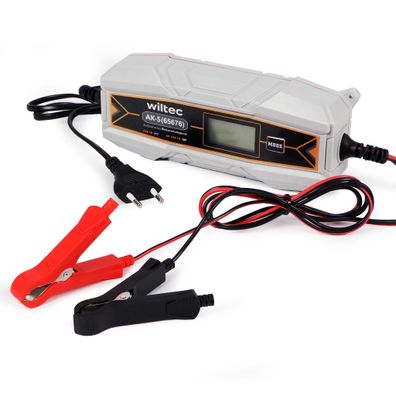Wiltec Ladegerät 6-12V Batterieladegerät 10-120Ah Autobatterie Kfz LCD-Display