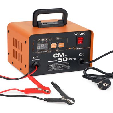 Wiltec Ladegerät 12-24V Batterieladegerät 30-300Ah Autobatterie Kfz LCD-Display