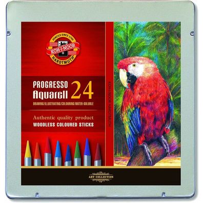 KOH-I-NOOR Kunstkreiden Progresso Aquarell 8784 - 24 Stück