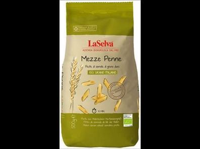 LaSelva 3x Mezze Penne - Teigwaren aus Hartweizengrieß 500g