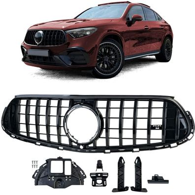 Sport Kühlergrill Schwarz Glanz für Mercedes GLC X254 auch Coupe C254 ab 2022