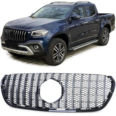 Sport Kühlergrill Chrom Schwarz lür Mercedes X Klasse W470 17-20