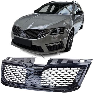 Sport Kühlergrill Waben Design passend für Skoda Octavia 5E Facelift 17-20