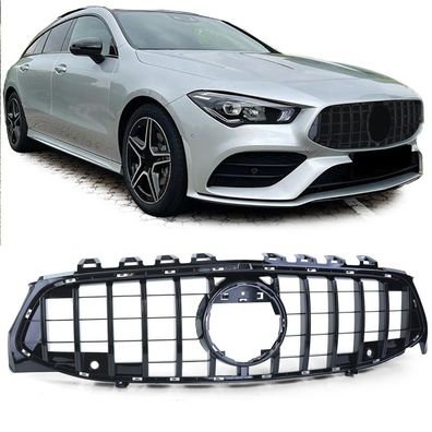 Sport Kühlergrill PDC Schwarz Glanz für Mercedes CLA X118 ab 19