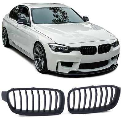 Sport Kühlergrill Frontgrill Schwarz für 3er BMW F30 F31 2011-2019