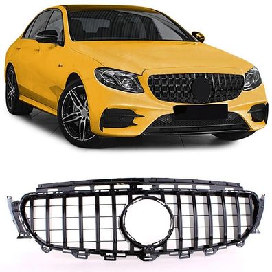 Sport Kühlergrill Schwarz Glanz passt für Mercedes E W213 S213 C238 A238 16-20