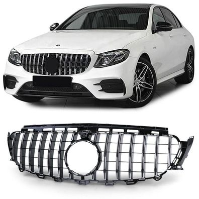 Sport Kühlergrill Schwarz Chrom passt für Mercedes E W213 S213 C238 A238 16-20